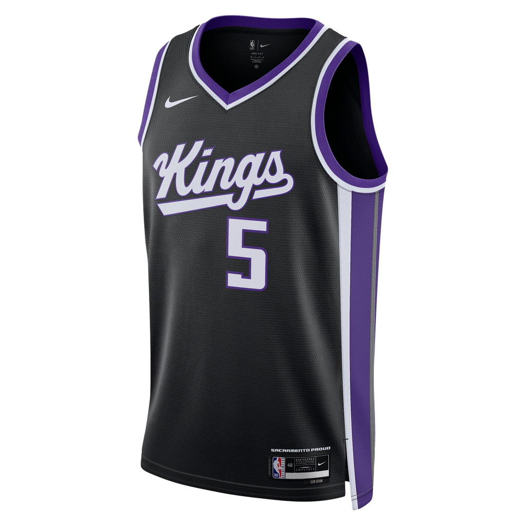 Unisex Sacramento Kings Darius Acuff Jr. Nike Black Swingman Jersey - Icon Edition product image 3, provided for visual
