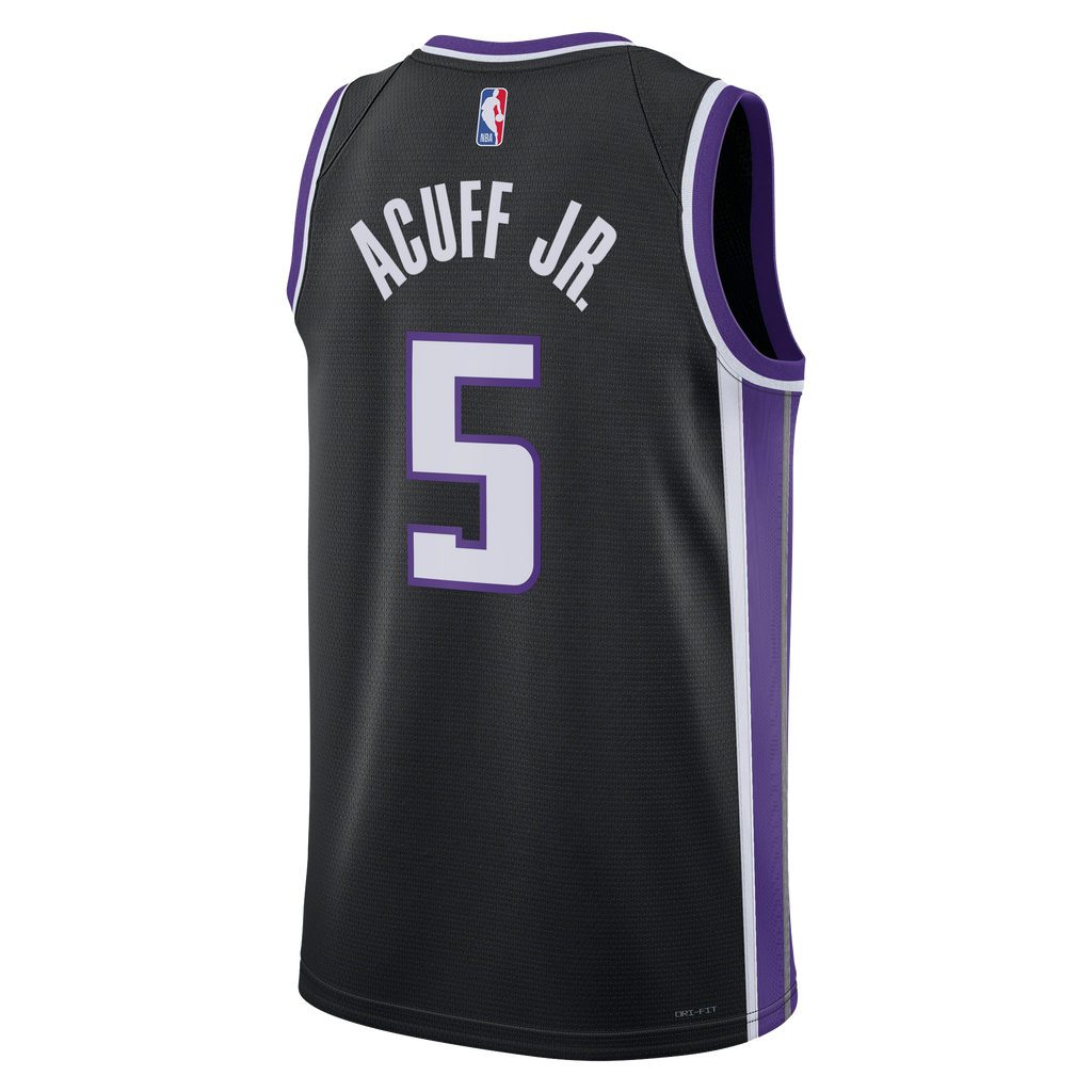Unisex Sacramento Kings Darius Acuff Jr. Nike Black Swingman Jersey - Icon Edition product image 4, provided for visual