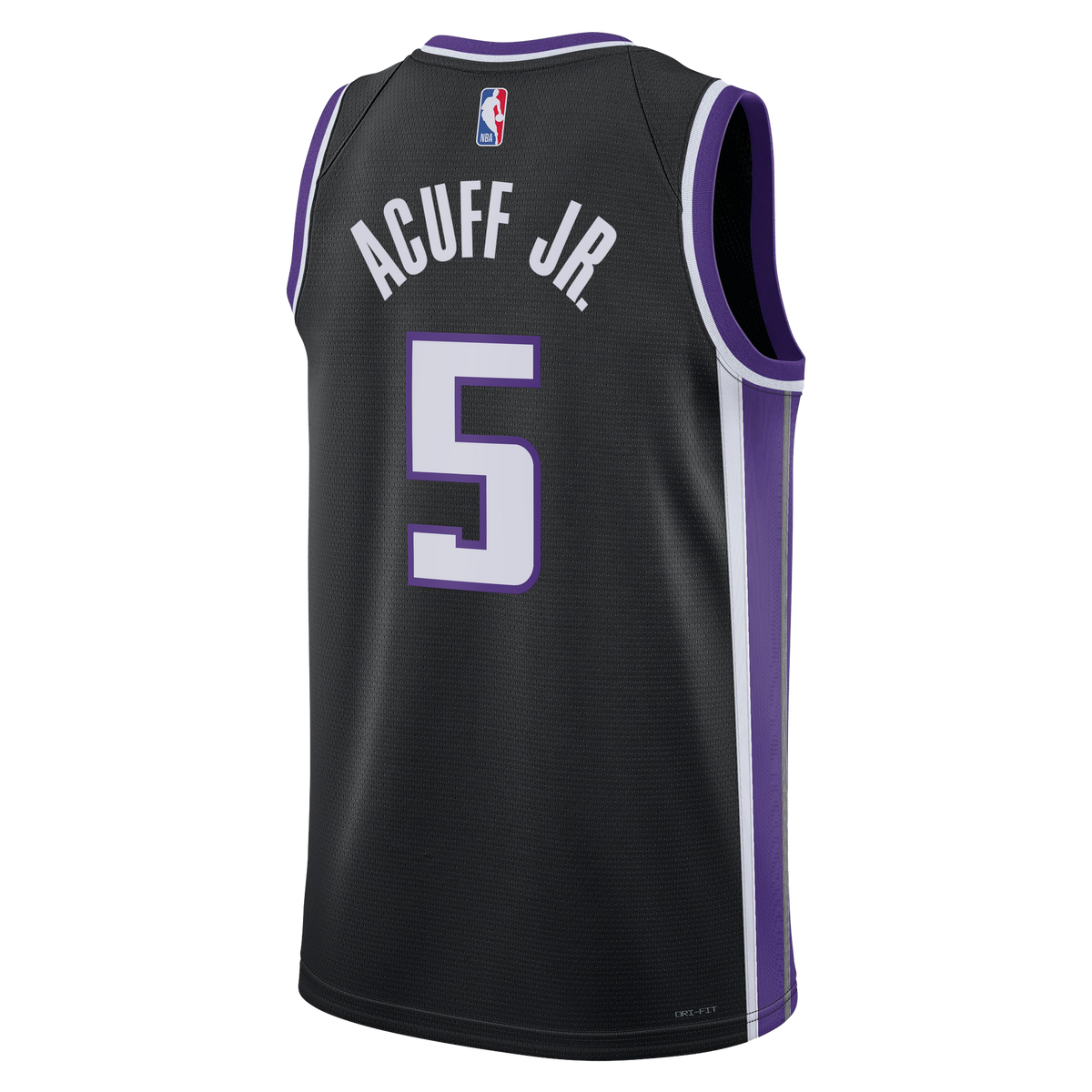 Unisex Sacramento Kings Darius Acuff Jr. Nike Black Swingman Jersey - Icon Edition product image 4, provided for visual