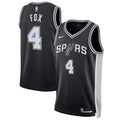 Unisex San Antonio Spurs De'Aaron Fox Nike Black Swingman Player Jersey - Icon Edition product image 1, provided for visual