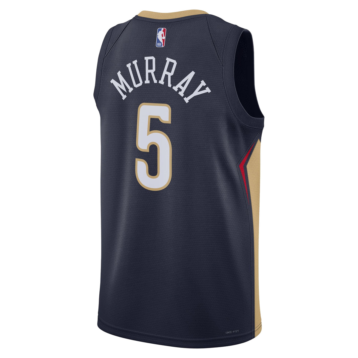 Unisex New Orleans Pelicans Dejounte Murray Nike Navy 2024 Offseason Addition Nike Swingman Jersey product image 4, provided