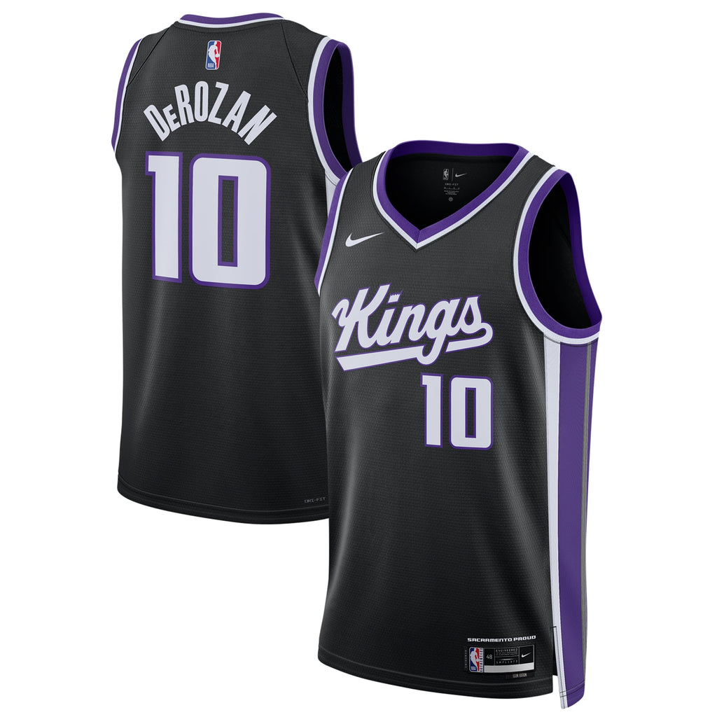 Unisex Sacramento Kings DeMar DeRozan Nike Black Swingman Player Jersey - Icon Edition product image 1, provided for visual