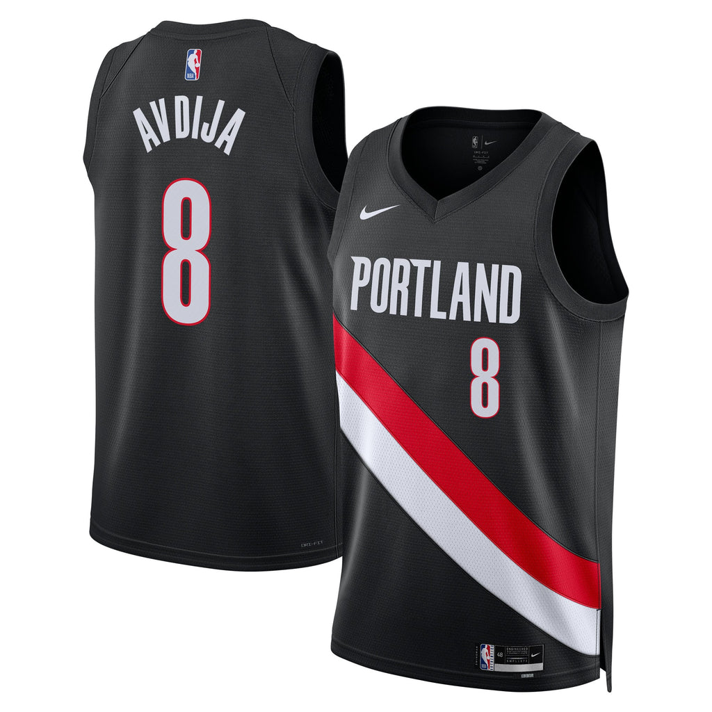 Unisex Portland Trail Blazers Deni Avdija Nike Black Swingman Jersey - Icon Edition product image 1, provided for visual