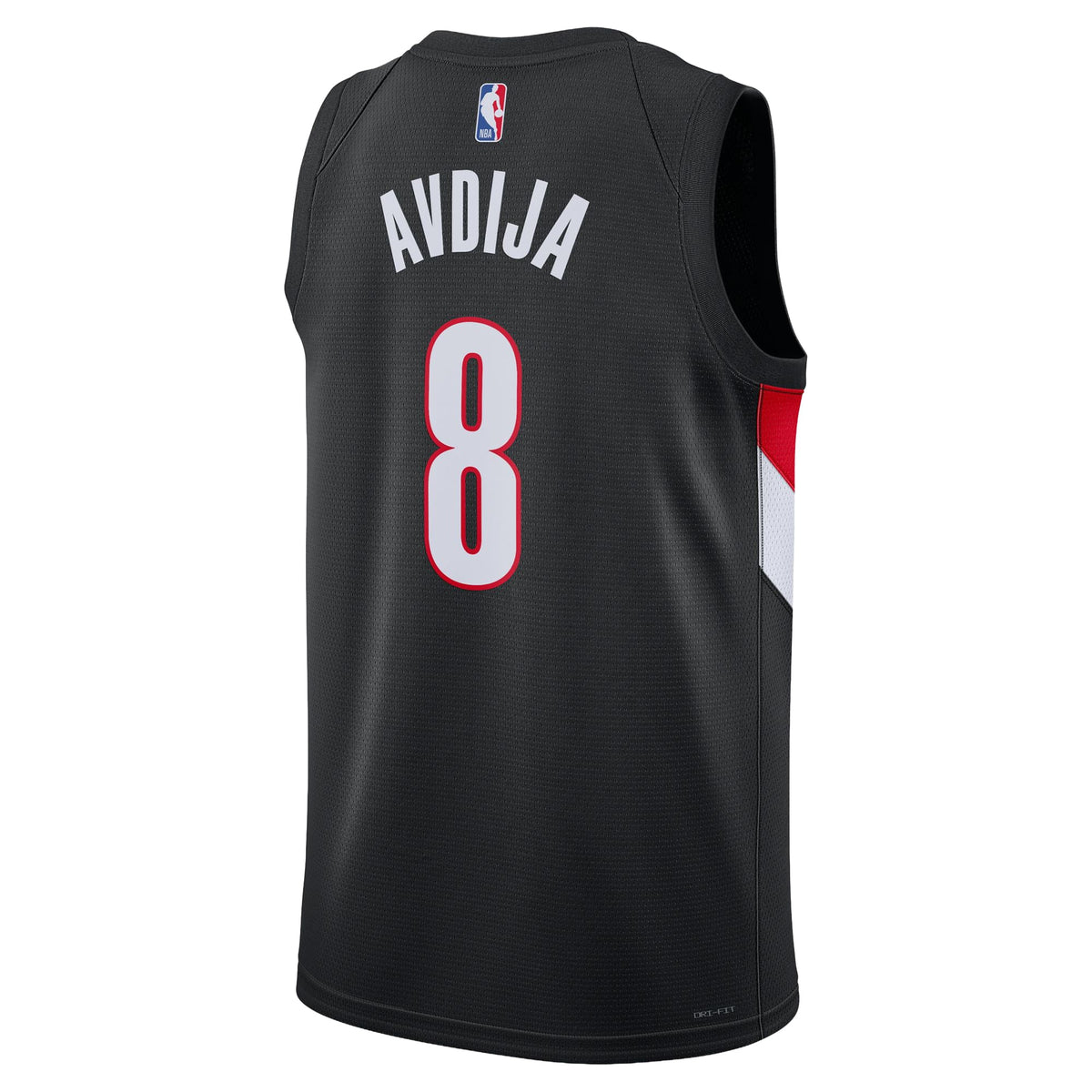 Unisex Portland Trail Blazers Deni Avdija Nike Black Swingman Jersey - Icon Edition product image 4, provided for visual