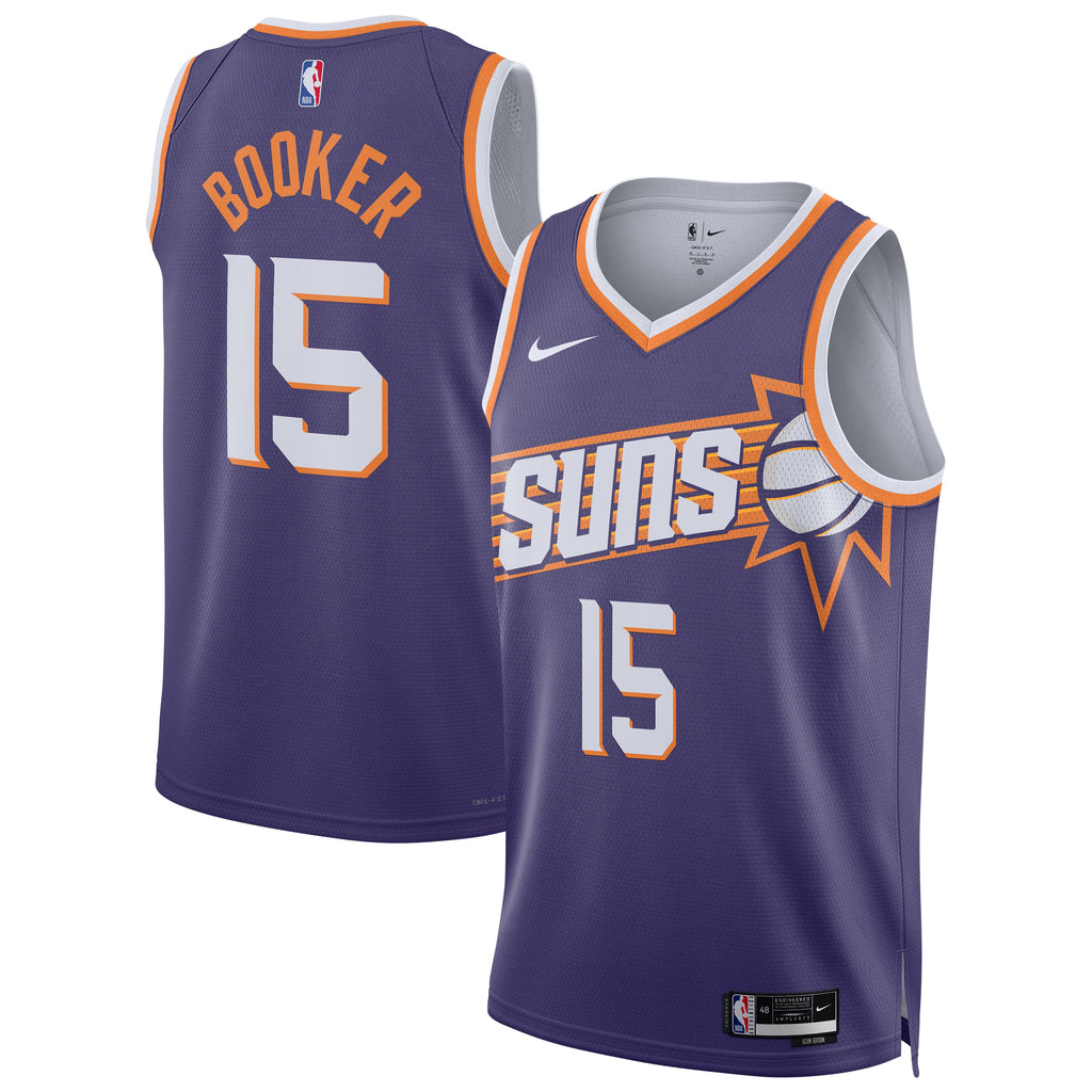 Unisex Phoenix Suns Devin Booker Nike Purple Swingman Player Jersey - Icon Edition product image 1, provided for visual