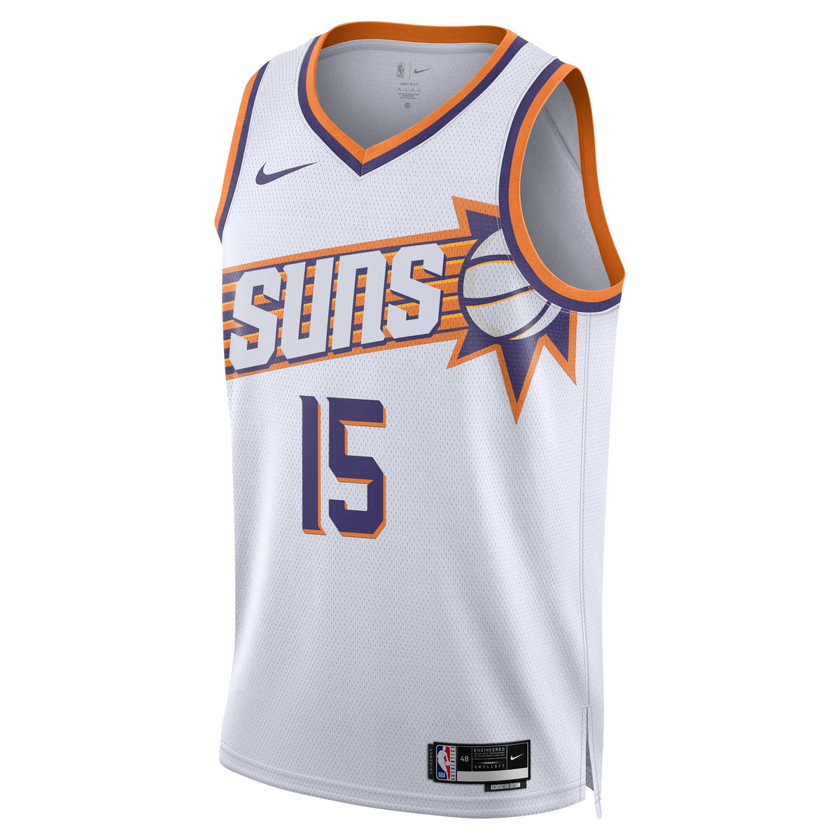 Unisex Phoenix Suns Devin Booker Nike White Swingman Player Jersey - Association Edition product image 3, provided for