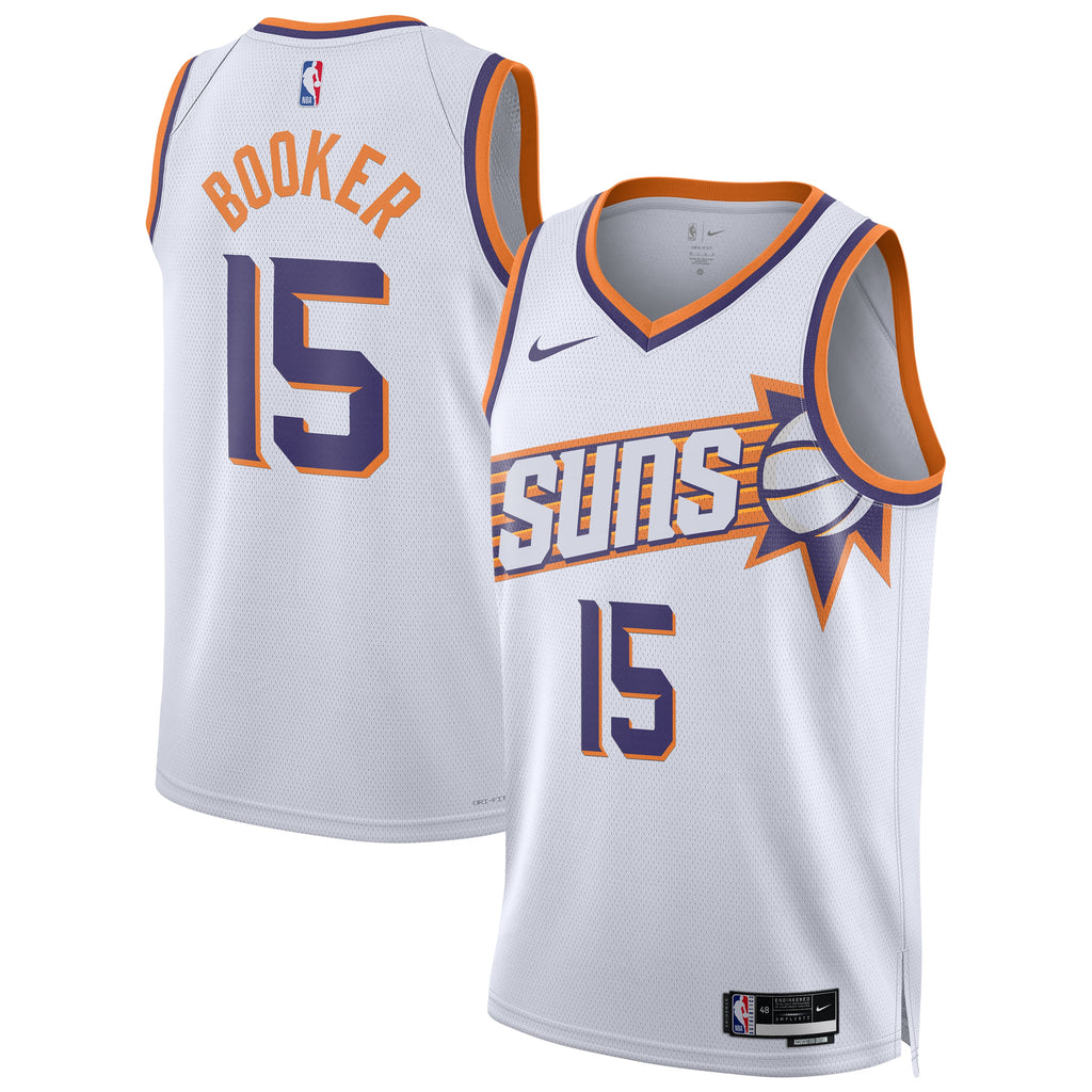 Unisex Phoenix Suns Devin Booker Nike White Swingman Player Jersey - Association Edition product image 1, provided for