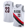 Unisex Portland Trail Blazers Donovan Clingan Nike White Swingman Jersey - Association Edition product image 1, provided for