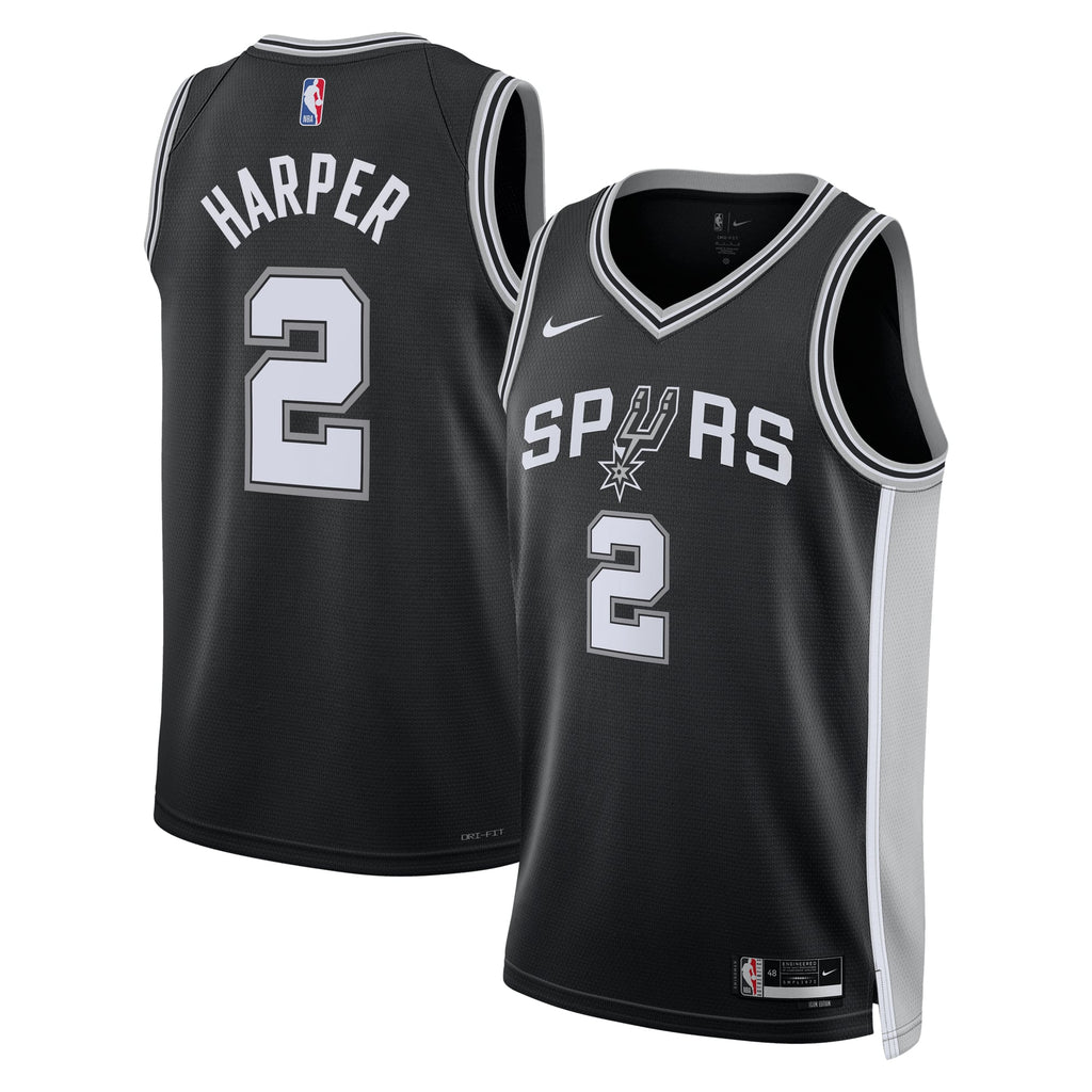 Unisex San Antonio Spurs Dylan Harper Nike Black 2025 NBA Draft First Round Pick Swingman Jersey - Icon Edition product