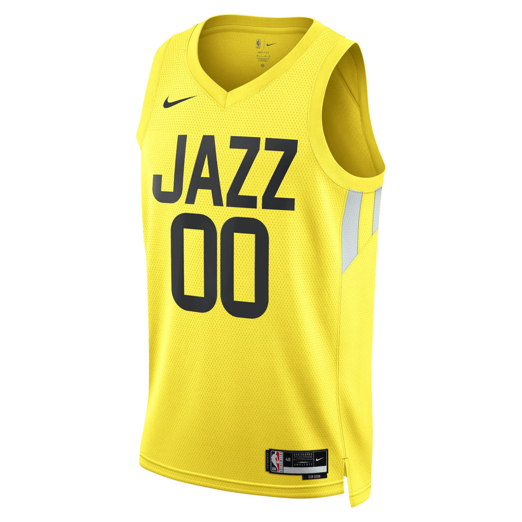 Unisex Utah Jazz Nike Gold Swingman Custom Jersey - Icon Edition product image 3, provided for visual reference and product