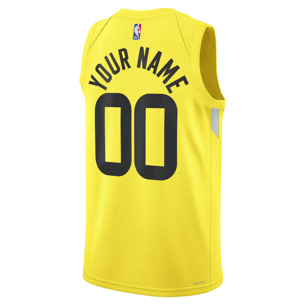 Unisex Utah Jazz Nike Gold Swingman Custom Jersey - Icon Edition product image 4, provided for visual reference and product