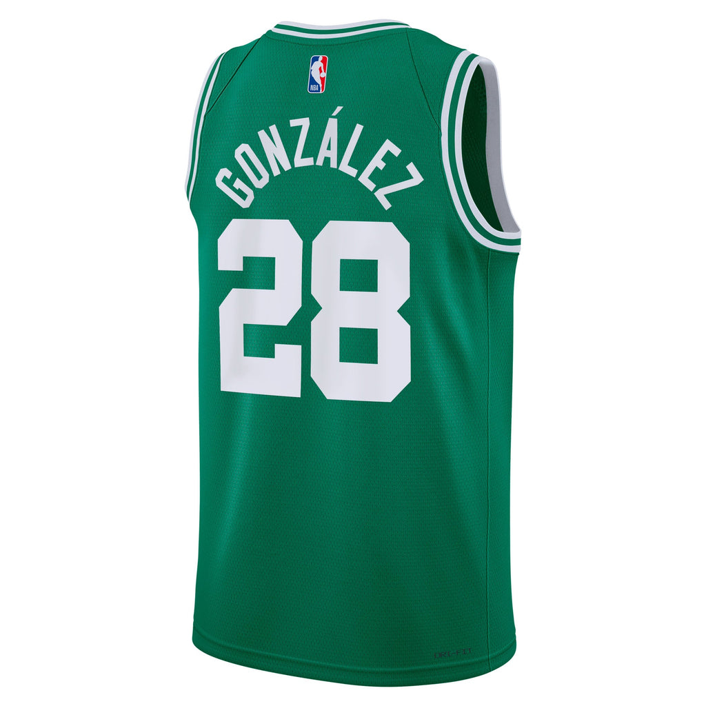 Unisex Boston Celtics Hugo González Nike Kelly Green Swingman Jersey - Icon Edition product image 4, provided for visual