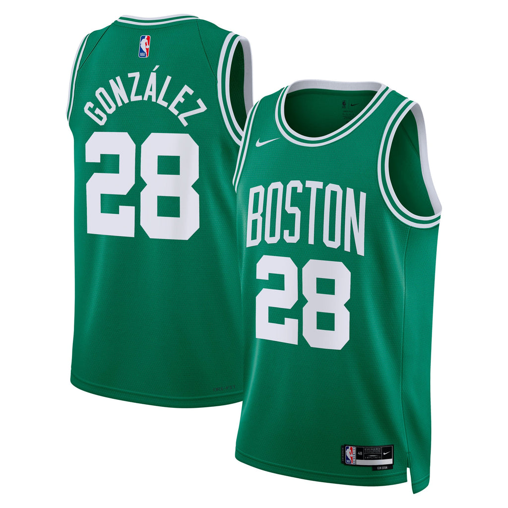 Unisex Boston Celtics Hugo González Nike Kelly Green Swingman Jersey - Icon Edition product image 1, provided for visual