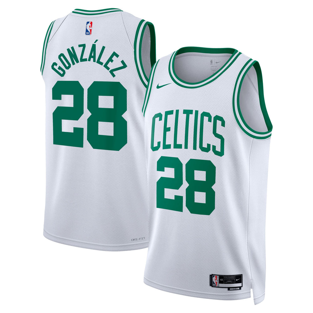Unisex Boston Celtics Hugo González Nike White Swingman Jersey - Association Edition product image 1, provided for visual