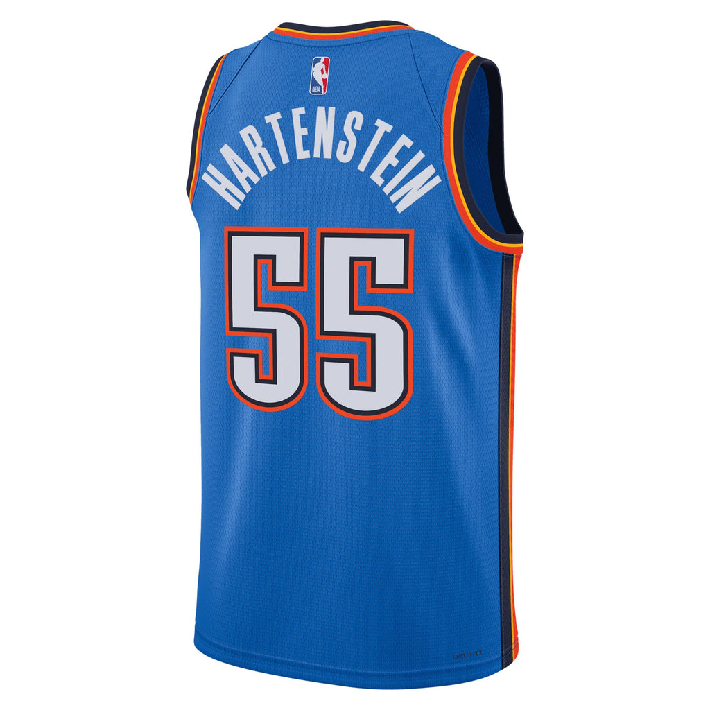 Unisex Oklahoma City Thunder Isaiah Hartenstein Nike Blue Swingman Jersey - Icon Edition product image 4, provided for