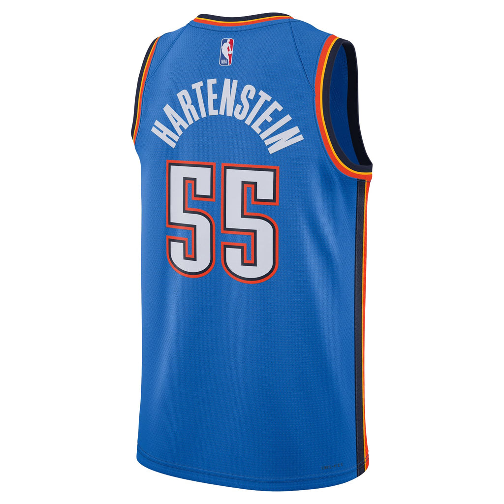 Unisex Oklahoma City Thunder Isaiah Hartenstein Nike Blue Swingman Jersey - Icon Edition product image 4, provided for