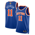 Unisex New York Knicks Jalen Brunson Nike Blue 2026 NBA Finals Patch Swingman Jersey - Icon Edition product image 1,