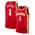 Unisex Atlanta Hawks Jalen Johnson Nike Red Swingman Jersey - Icon Edition product image 1, provided for visual reference