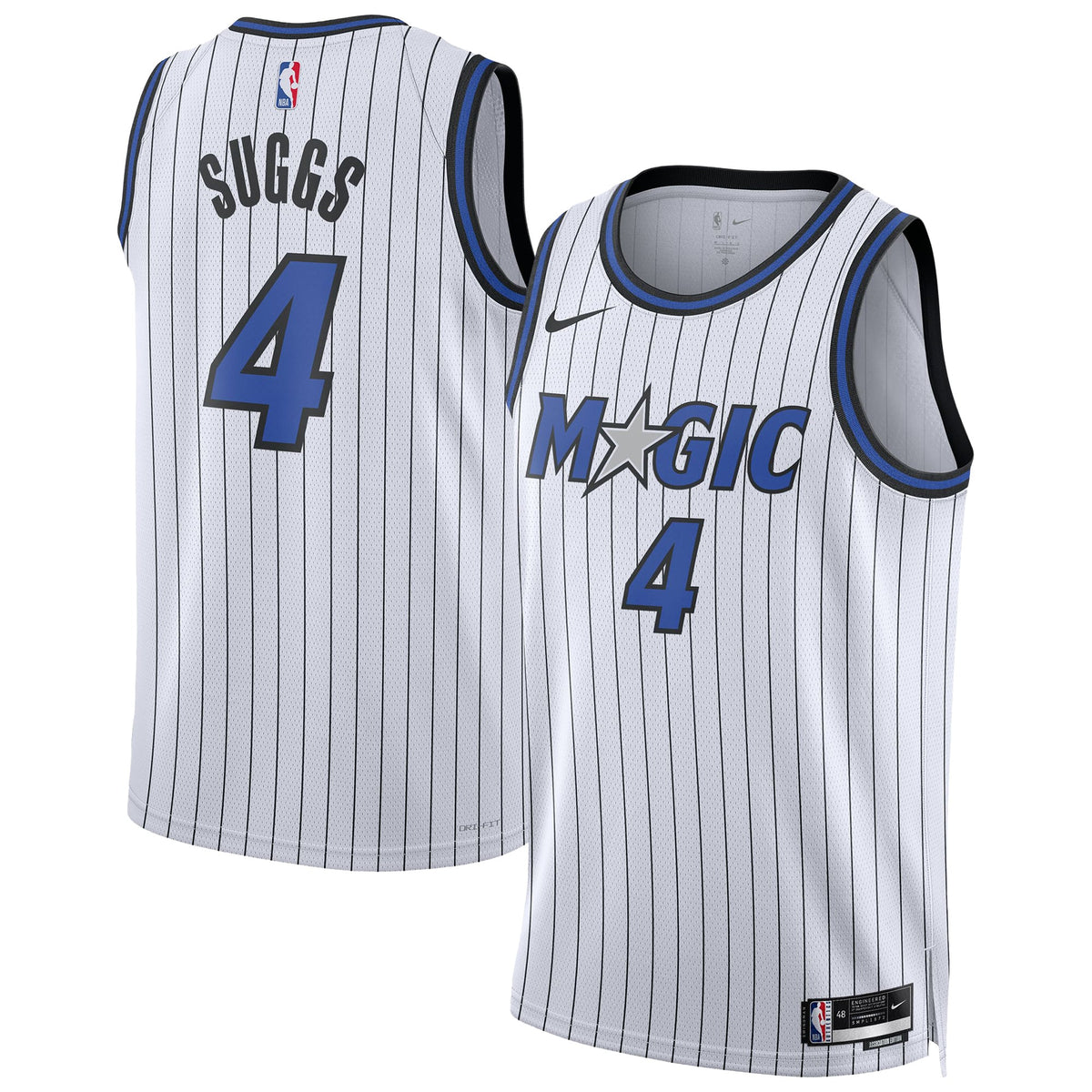 Unisex Orlando Magic Jalen Suggs Nike White Swingman Player Jersey - Association Edition product image 2, provided for