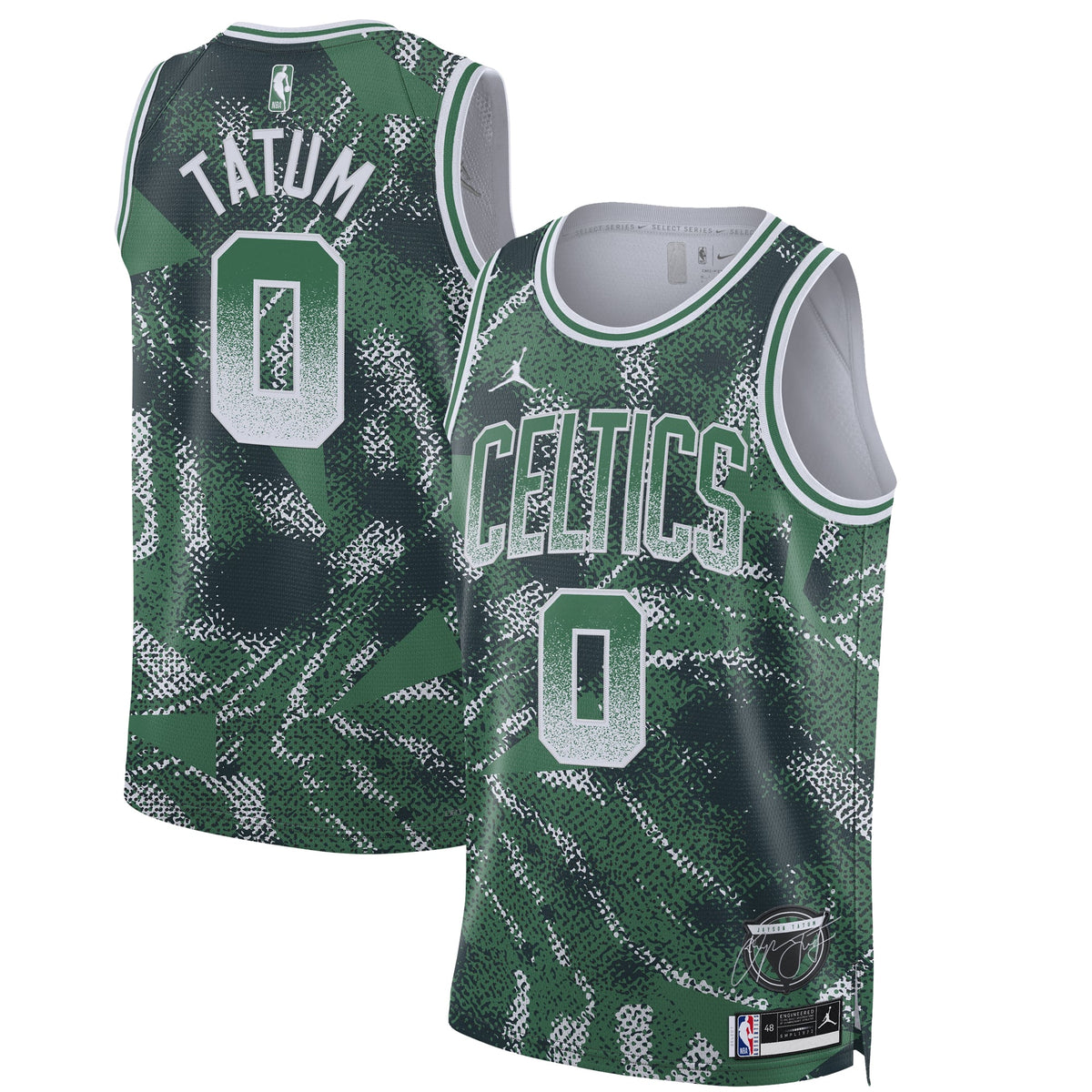 Unisex Boston Celtics Jayson Tatum Nike Green 2025 Select Series Swingman Player Jersey product image 1, provided for visual