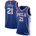 Unisex Philadelphia 76ers Joel Embiid Nike Royal Swingman Jersey - Icon Edition product image 1, provided for visual