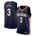Unisex New Orleans Pelicans Jordan Poole Nike Navy Swingman Jersey - Icon Edition product image 1, provided for visual