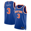 Unisex New York Knicks Josh Hart Nike Blue Swingman Jersey - Icon Edition product image 1, provided for visual reference and