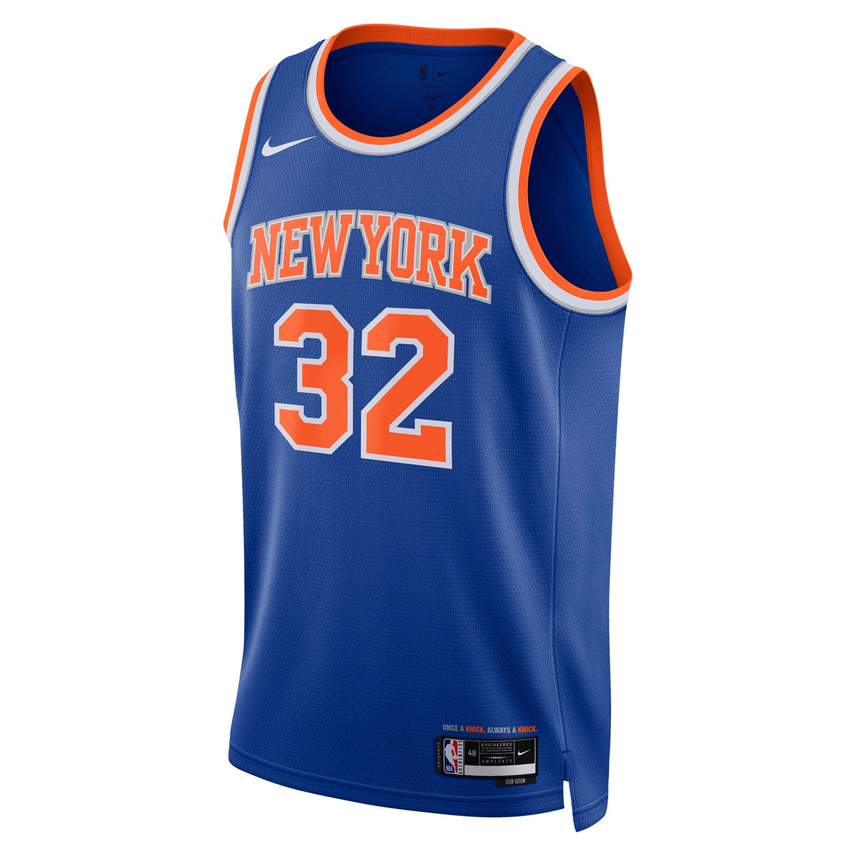 Unisex New York Knicks Karl-Anthony Towns Nike Blue Swingman Jersey - Icon Edition product image 3, provided for visual