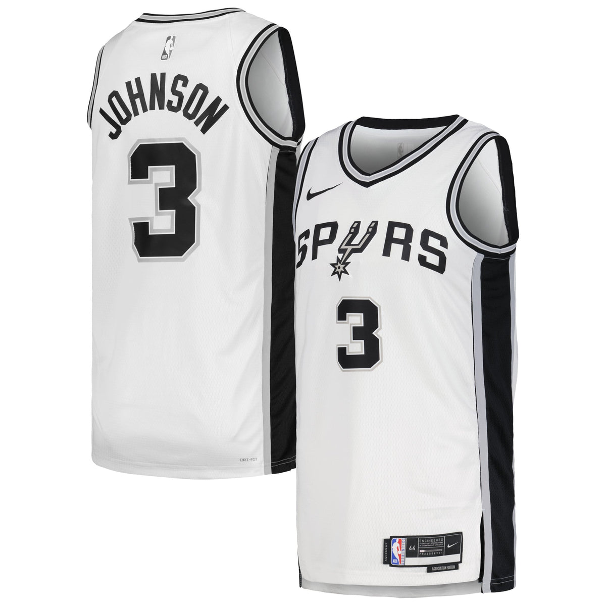 Unisex San Antonio Spurs Keldon Johnson Nike White Swingman Jersey - Association Edition product image 1, provided for
