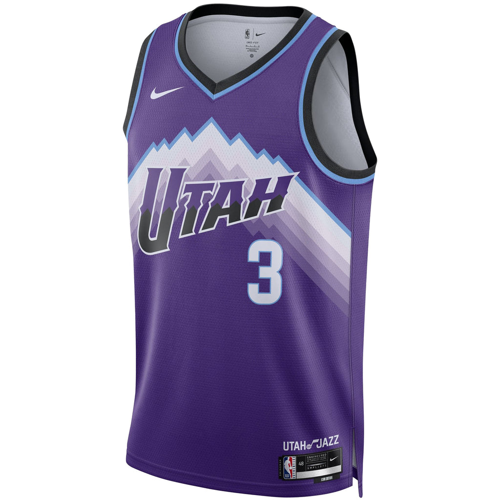 Unisex Utah Jazz Keyonte George Nike Purple Swingman Jersey - Icon Edition product image 3, provided for visual reference