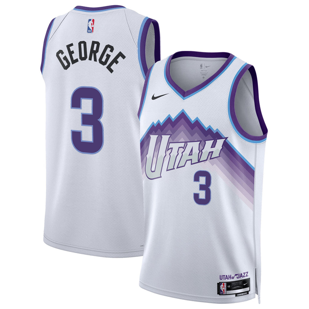 Unisex Utah Jazz Keyonte George Nike White Swingman Jersey - Association Edition product image 1, provided for visual