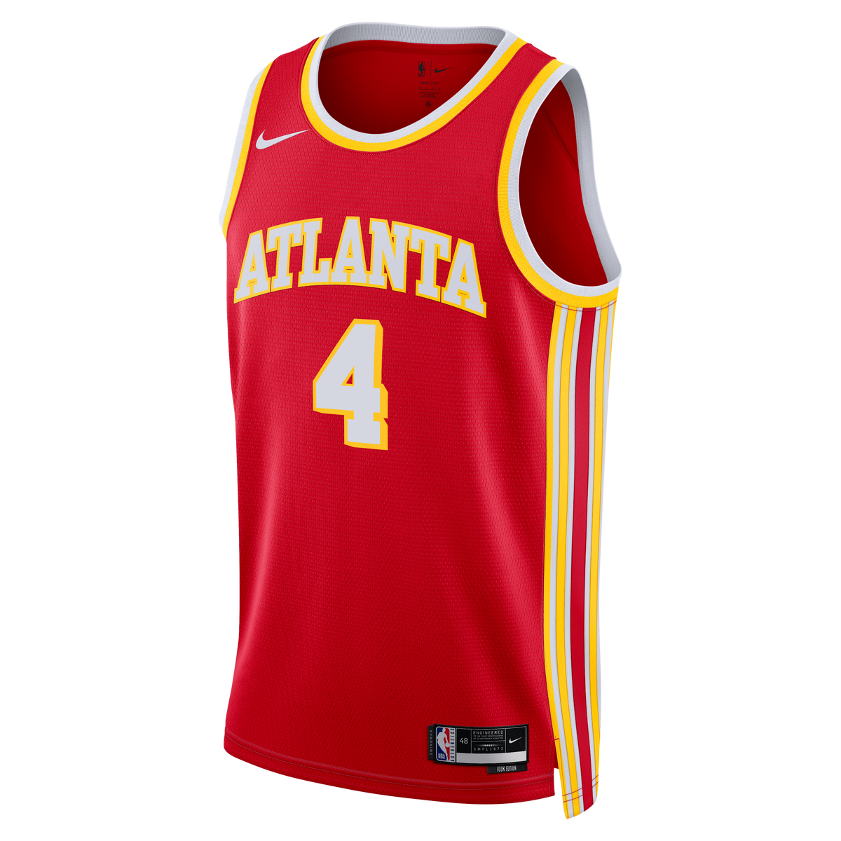 Unisex Atlanta Hawks Kingston Flemings Nike Red Swingman Jersey - Icon Edition product image 3, provided for visual