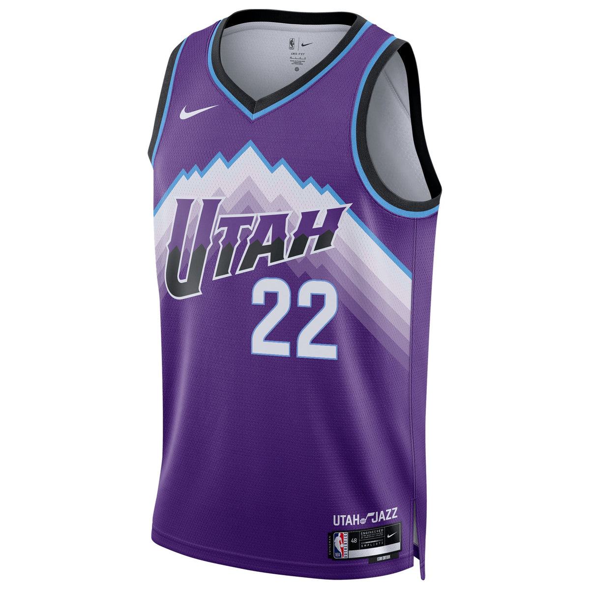 Unisex Utah Jazz Kyle Filipowski Nike Purple Swingman Jersey - Icon Edition product image 3, provided for visual reference