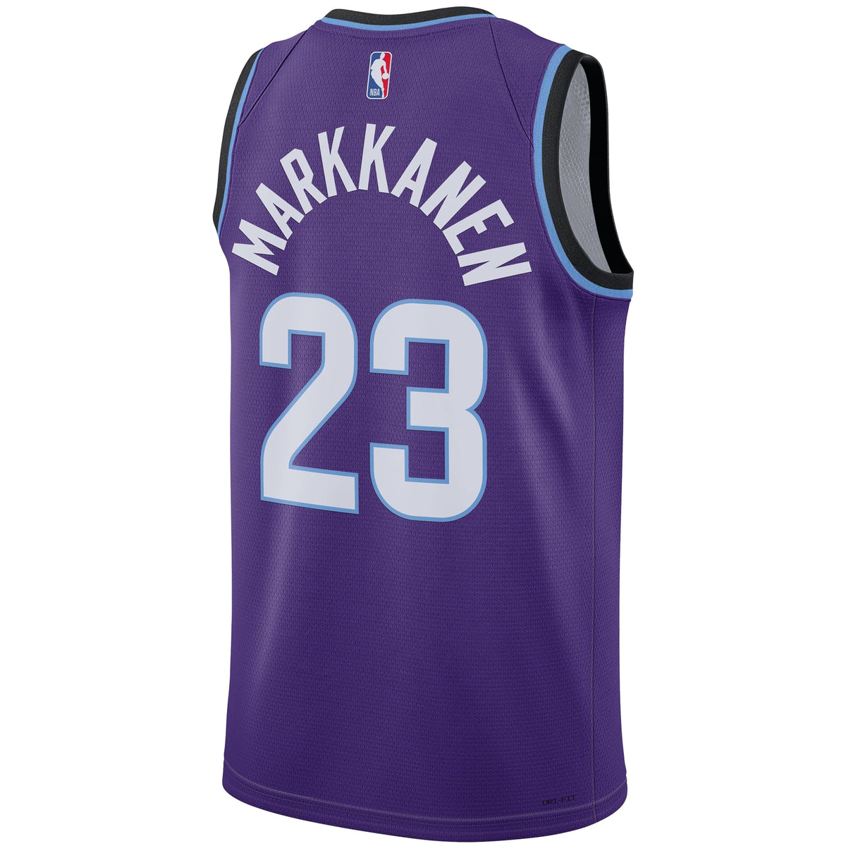 Unisex Utah Jazz Lauri Markkanen Nike Purple Swingman Jersey - Icon Edition product image 4, provided for visual reference