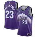 Unisex Utah Jazz Lauri Markkanen Nike Purple Swingman Jersey - Icon Edition product image 1, provided for visual reference
