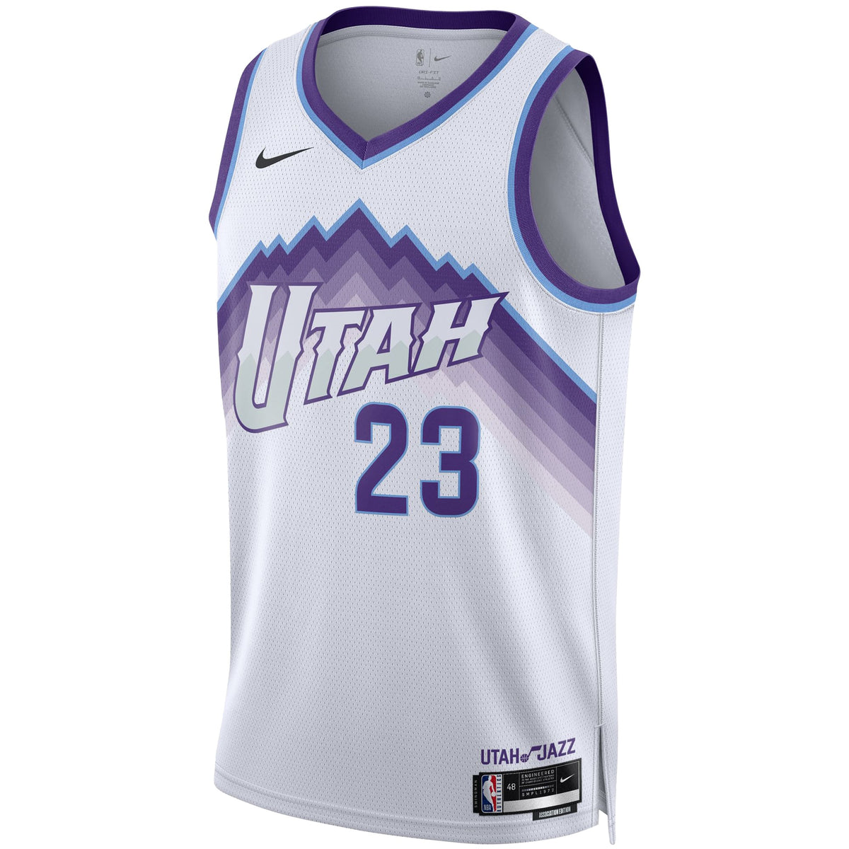 Unisex Utah Jazz Lauri Markkanen Nike White Swingman Jersey - Association Edition product image 3, provided for visual