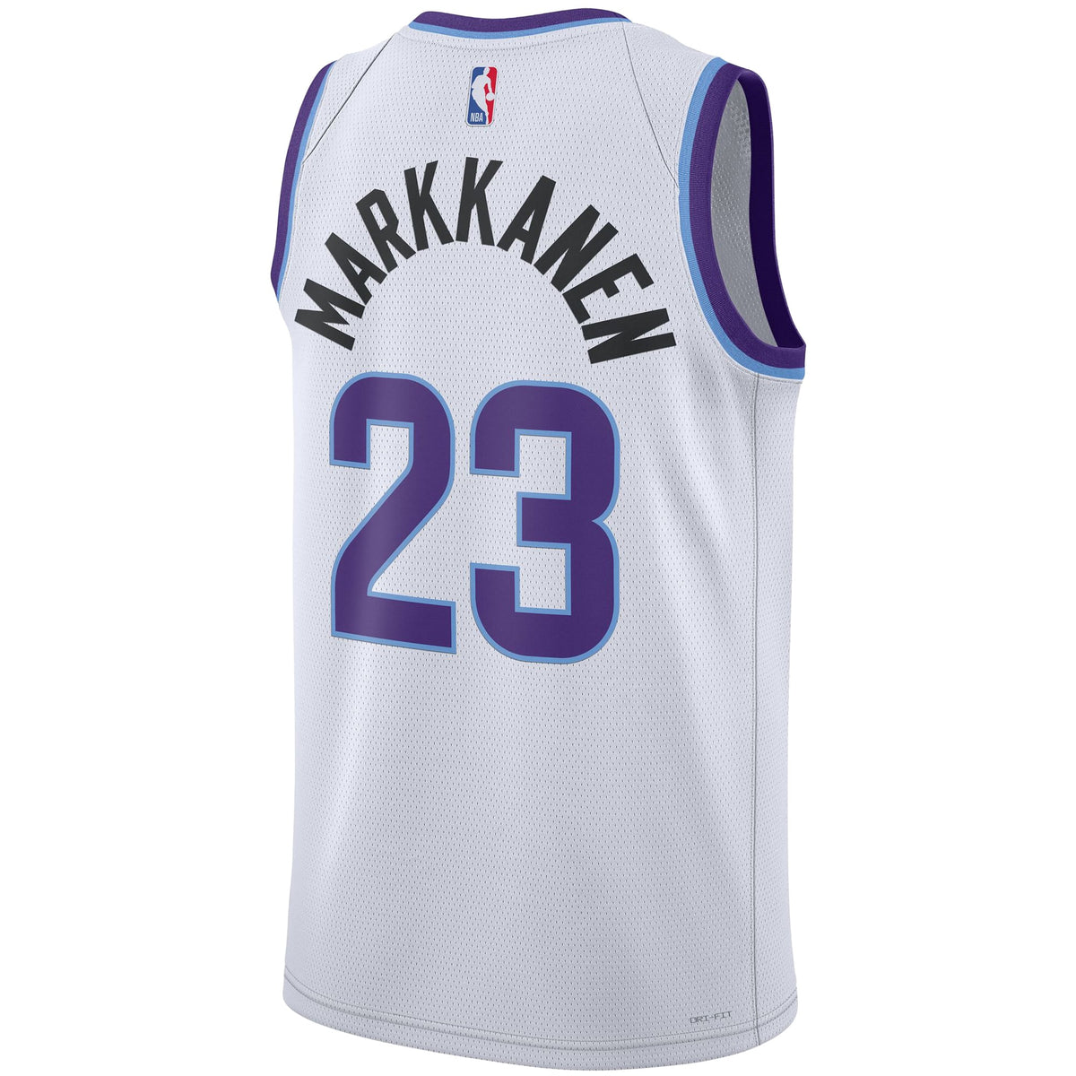Unisex Utah Jazz Lauri Markkanen Nike White Swingman Jersey - Association Edition product image 4, provided for visual