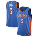 Unisex Oklahoma City Thunder Luguentz Dort Nike Blue Swingman Player Jersey - Icon Edition product image 1, provided for