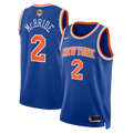 Unisex New York Knicks Miles McBride Nike Blue 2026 NBA Finals Patch Swingman Jersey - Icon Edition product image 1,