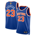 Unisex New York Knicks Mitchell Robinson Nike Blue 2026 NBA Finals Patch Swingman Jersey - Icon Edition product image 1,