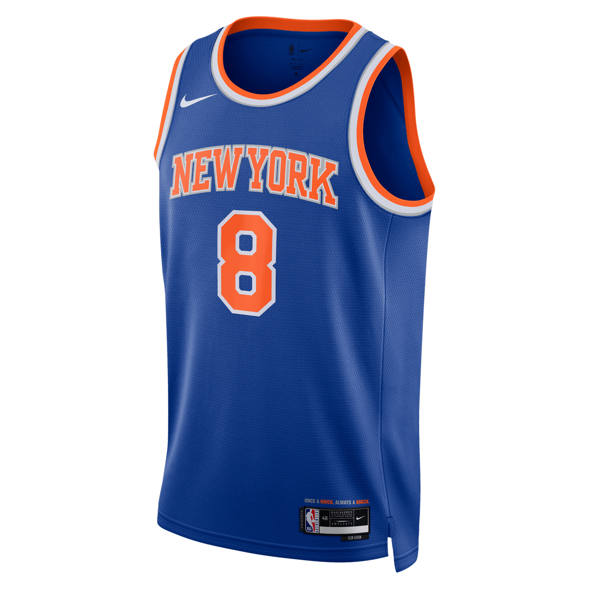 Unisex New York Knicks OG Anunoby Nike Blue 2026 NBA Finals Patch Swingman Jersey - Icon Edition product image 3, provided