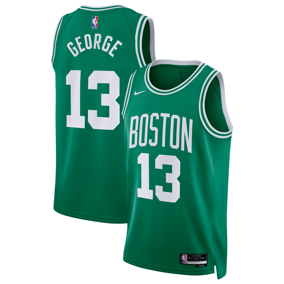 Unisex Boston Celtics Paul George Nike Kelly Green Swingman Jersey - Icon Edition product image 2, provided for visual