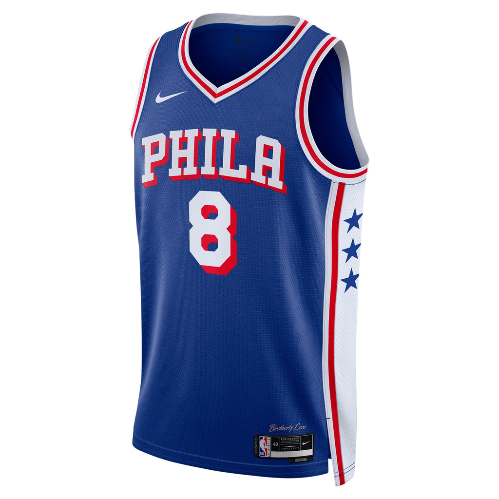 Unisex Philadelphia 76ers Paul George Nike Royal 2024 Offseason Addition Nike Swingman Jersey product image 3, provided for