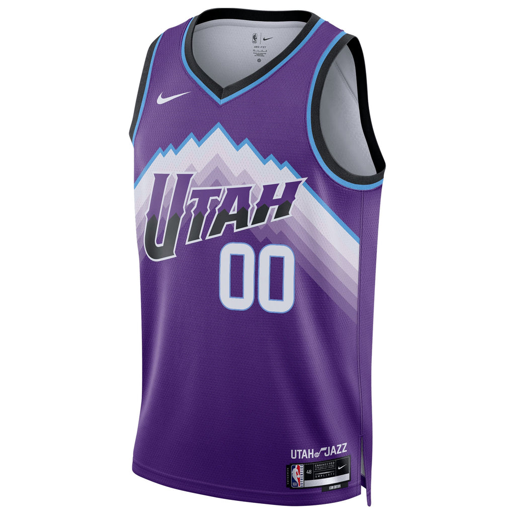 Unisex Utah Jazz Nike Purple Swingman Custom Jersey - Icon Edition product image 3, provided for visual reference and