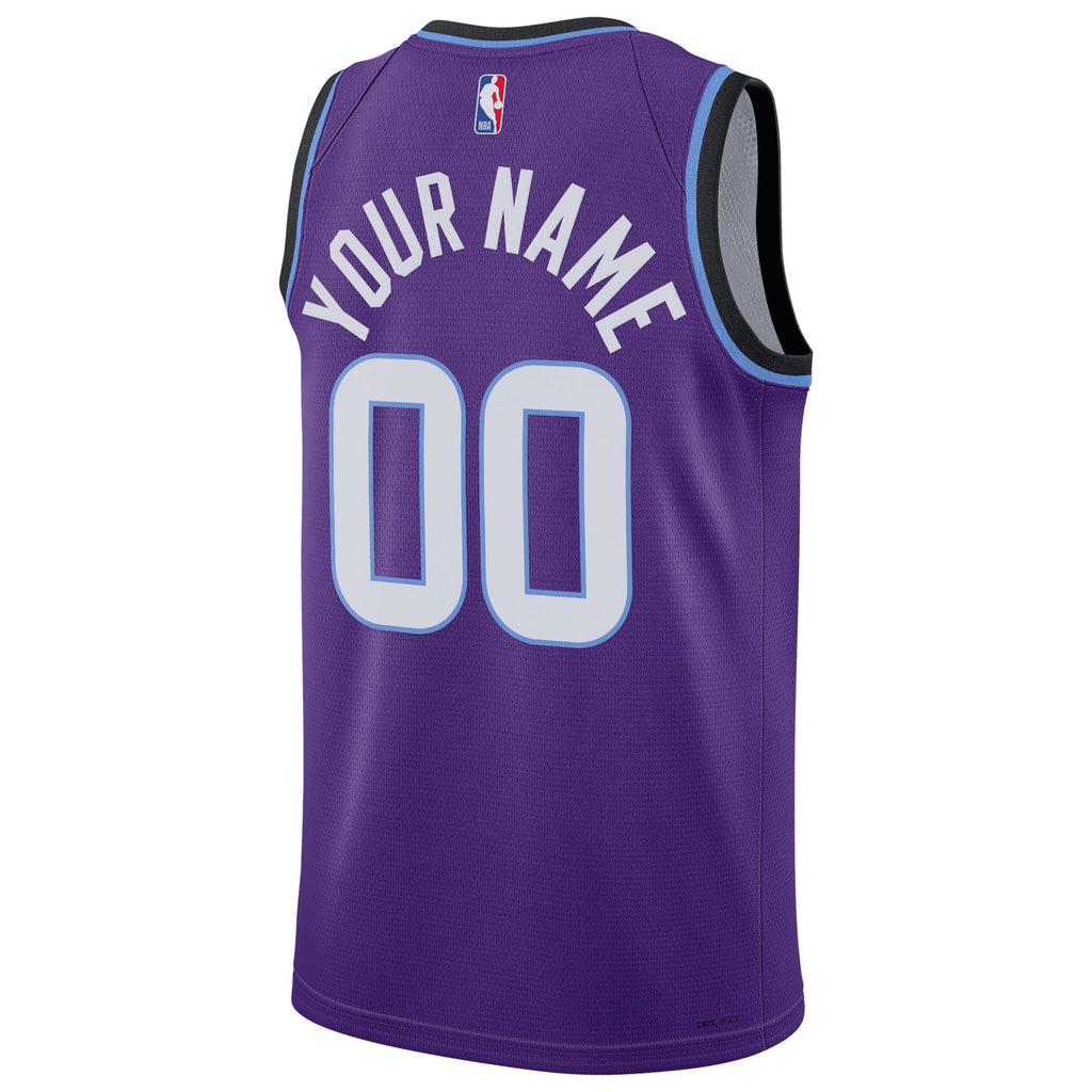 Unisex Utah Jazz Nike Purple Swingman Custom Jersey - Icon Edition product image 4, provided for visual reference and