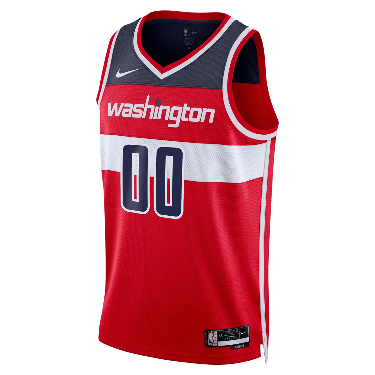 Unisex Washington Wizards Nike Red Swingman Custom Jersey - Icon Edition product image 3, provided for visual reference and