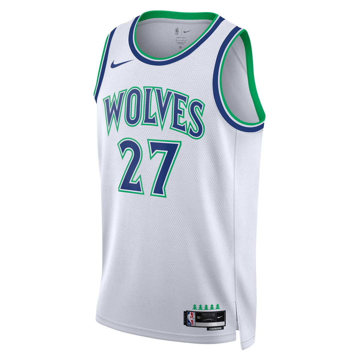 Unisex Minnesota Timberwolves Rudy Gobert Nike White Swingman Jersey - Association Edition product image 3, provided for