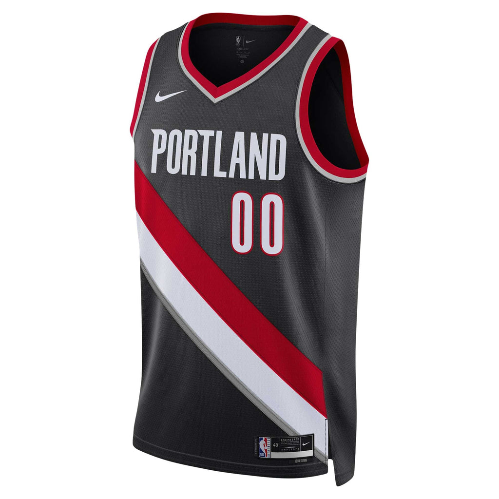 Unisex Portland Trail Blazers Scoot Henderson Nike Black 2023 NBA Draft Swingman Jersey - Icon Edition product image 3,