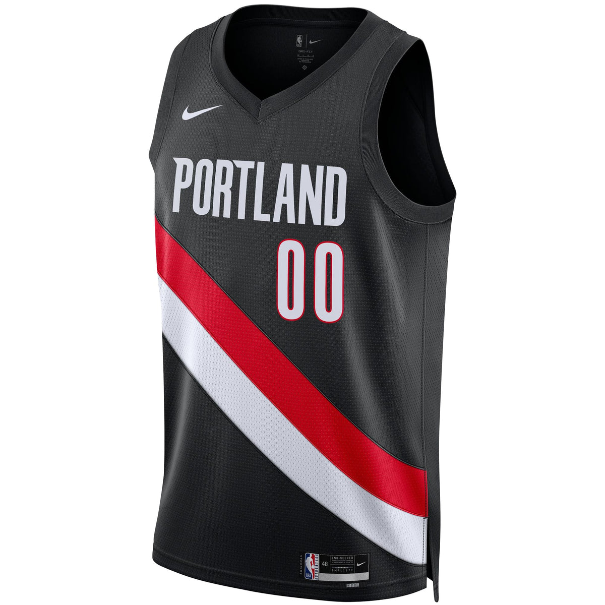 Unisex Portland Trail Blazers Scoot Henderson Nike Black Swingman Jersey - Icon Edition product image 3, provided for visual