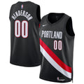 Unisex Portland Trail Blazers Scoot Henderson Nike Black Swingman Jersey - Icon Edition product image 1, provided for visual